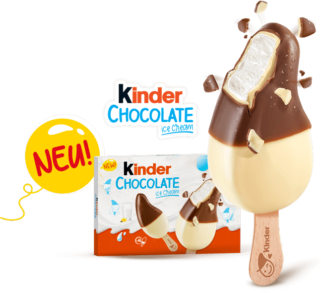 Jetzt das neue kinder Schokolade Eis entdecken!