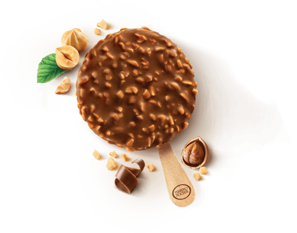Ferrero Rocher Eis mit Zutaten