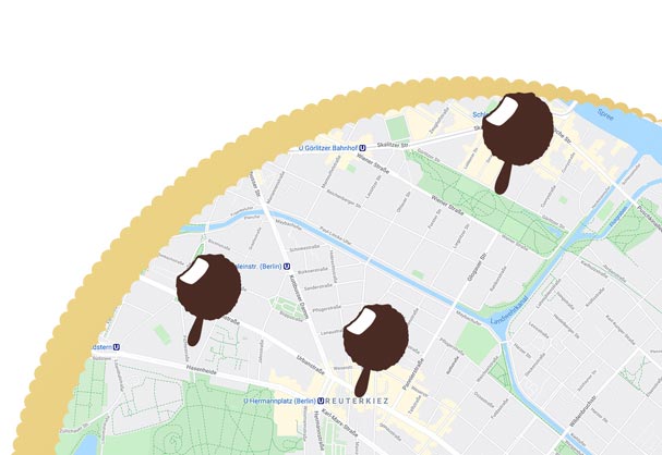 Gewinnspiel Karte mit Eis-Pointer