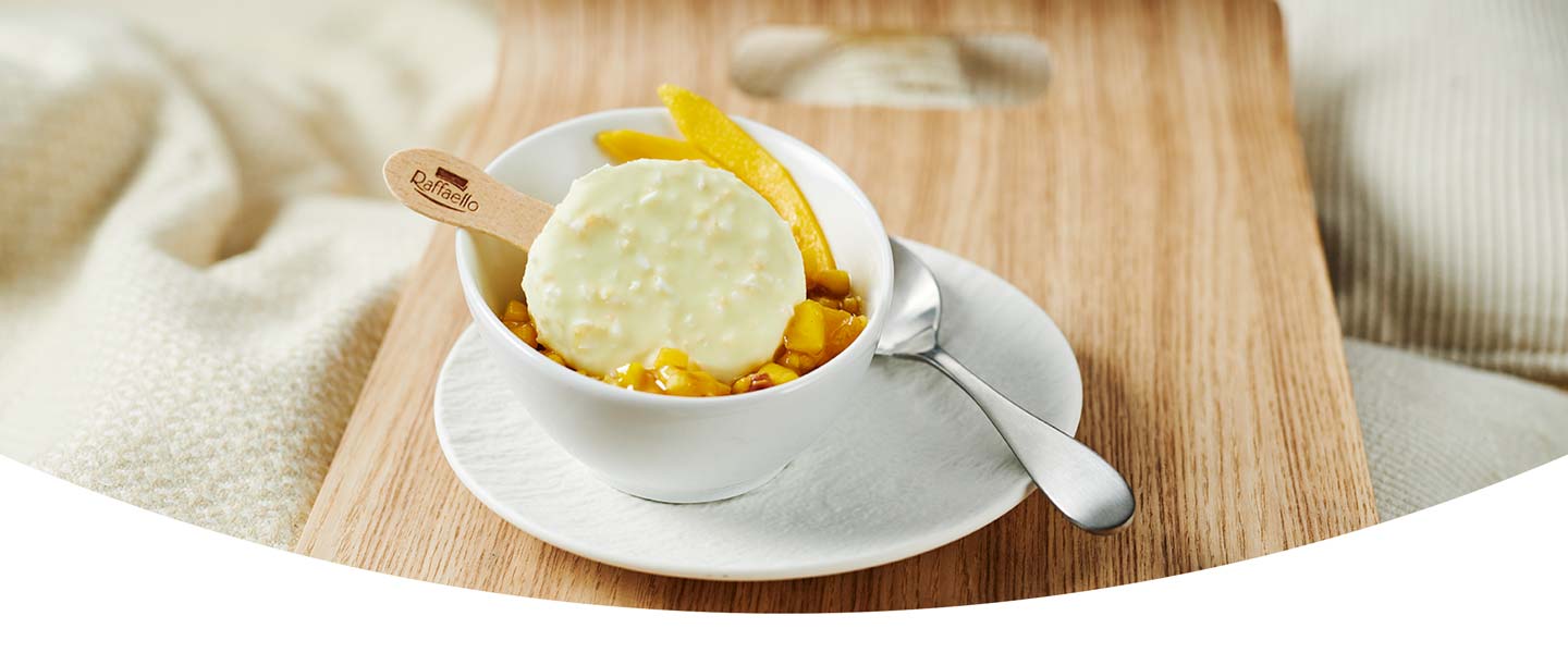 Bild von Raffaello Eis mit Mango-Chutney