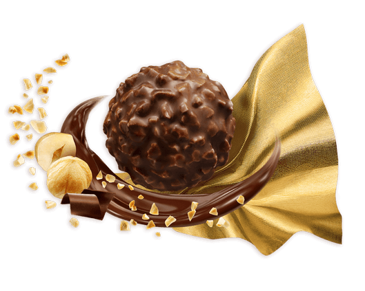Ferrero Rocher Praline in goldenem Papier