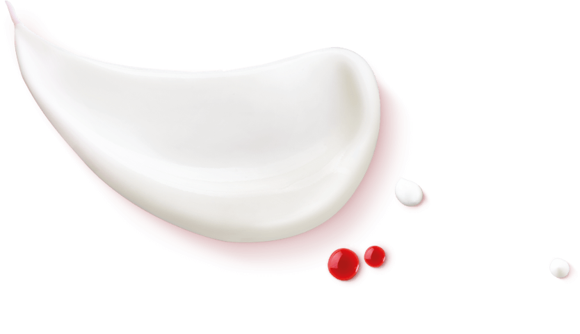 Joghurt und Erdbeersauce