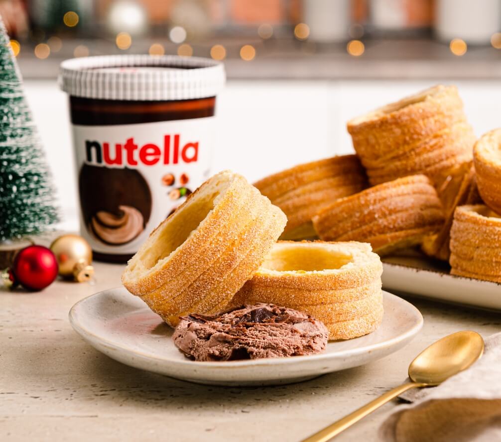 Nutella Eis BAUMSTRIEZEL MIT